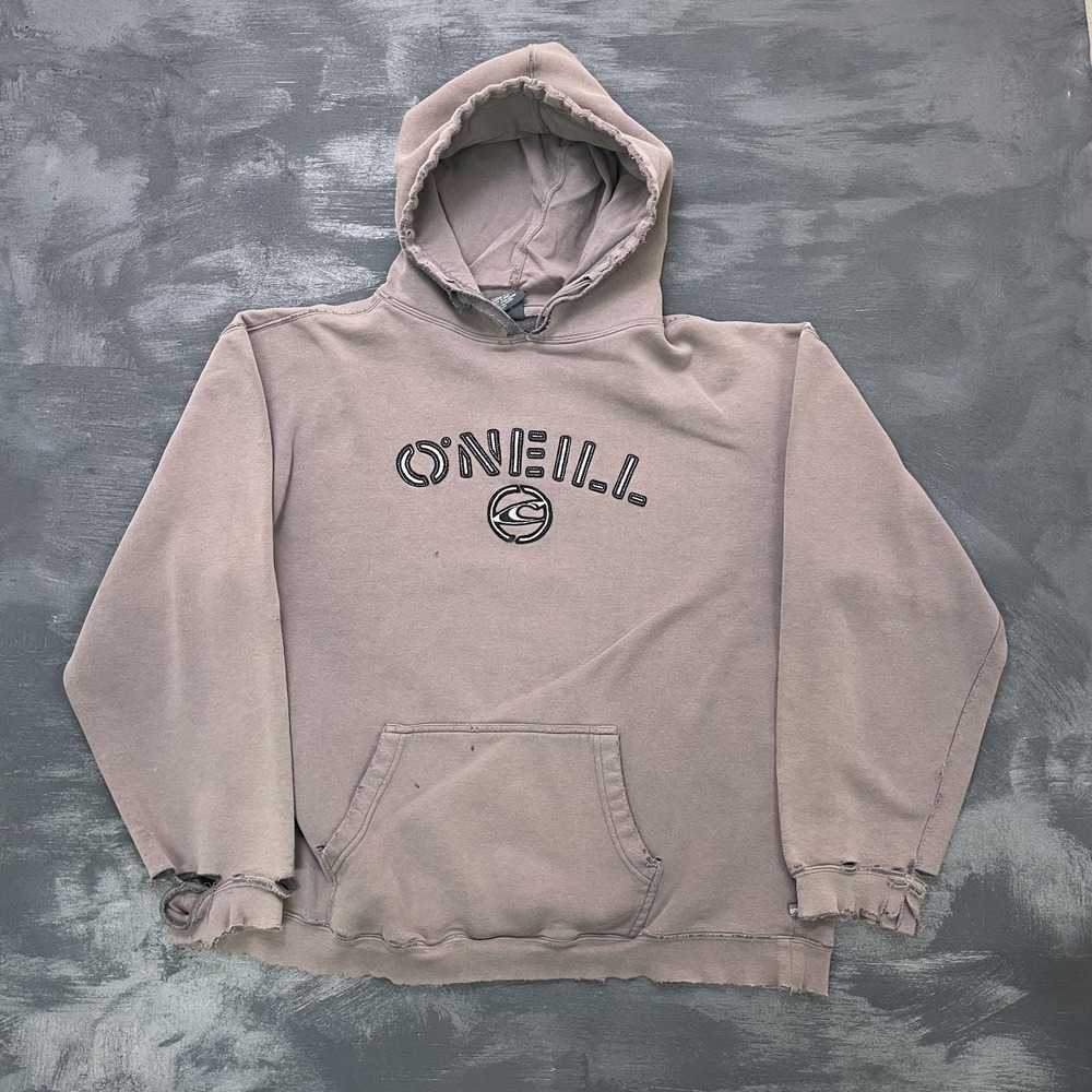 vintage o'neill hoodie mens xl brown 2000s y2k skater grunge